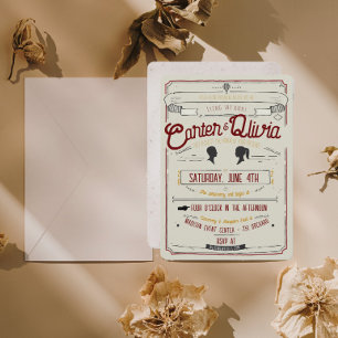 Faire-part de mariage de style vintage