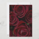 Faire-part de mariage de superposition de roses ro (Dos)