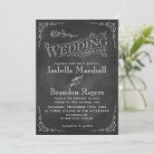 Faire-part de mariage de tableau de bord (Debout devant)