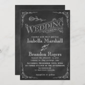 Faire-part de mariage de tableau de bord (Devant / Derrière)