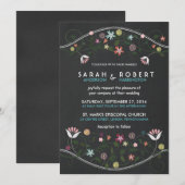 Faire-part de mariage de tableau de bord de la cou (Devant / Derrière)