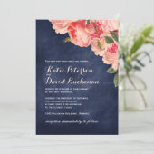 Faire-part de mariage de tableau de marine (Debout devant)