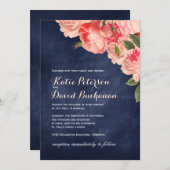 Faire-part de mariage de tableau de marine (Devant / Derrière)