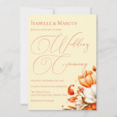 Faire-part de mariage de teintes douces du coucher (Devant)