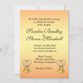 Faire-part de mariage de tennis Sunset (Devant)