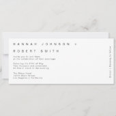 Faire-part de mariage de terrain moderne (Devant)