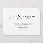 Faire-part de mariage de texte élégant