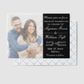 Faire-part de mariage de texte et de photos romant (Décalage (Invitation))