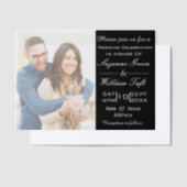 Faire-part de mariage de texte et de photos romant (Compenser)