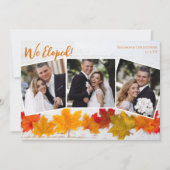 Faire-Part de Mariage de Thanksgiving Photo de Nou (Devant)