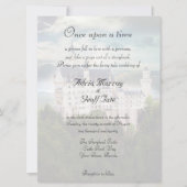 Faire-part de mariage de thème de château (Devant)