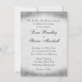 Faire-part de mariage de thème de musique en feuil (Devant)