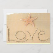 Faire-part de mariage de thème de plage (Dos)