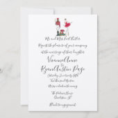 Faire-part de mariage de thème Nutcracker aquarell (Devant)