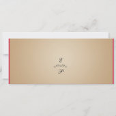 Faire-part de mariage de ticket Vintage (Dos)