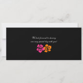 Faire-part de mariage de toile de carte (Dos)