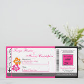 Faire-part de mariage de toile de carte (Debout devant)