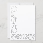 Faire-part de mariage de torrents d'argent personn (Dos)