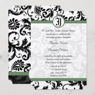 Faire-part de mariage de torrents vert Clover