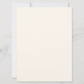 Faire-part de mariage de tourbillons de crème douc (Dos)