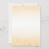 Faire-part de mariage de tournesol d'aquarelle (Dos)