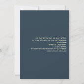 Faire-part de mariage de tournesol - De la mariée  (Dos)