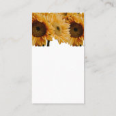 Faire-part de mariage de tournesol rustique (Dos)