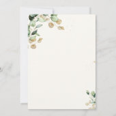 Faire-part de mariage de tournesols Eucalyptus (Dos)