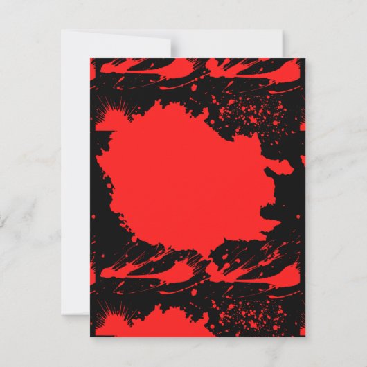 Faire-part de mariage de tueur série (Dos)