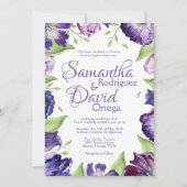 Faire-part de mariage de Tulipe pourpre Mariage fl (Devant)