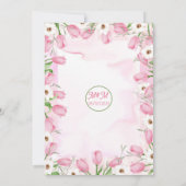 Faire-part de mariage de tulipes (Dos)