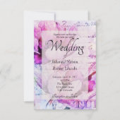 Faire-part de mariage de tulipes (Devant)