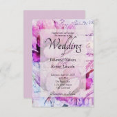 Faire-part de mariage de tulipes (Devant / Derrière)