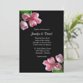Faire-part de mariage de tulipes de ressort (Debout devant)