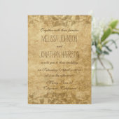 Faire-part de mariage de typographie des vignes en (Debout devant)