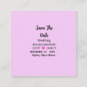 Faire-part de Mariage de typographie moderne rose (Devant)