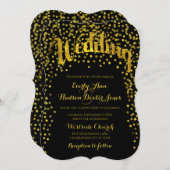 Faire-part de mariage de typographie moderne Vinta (Devant / Derrière)