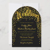 Faire-part de mariage de typographie moderne Vinta (Devant)