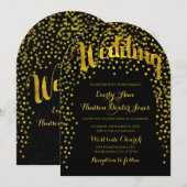 Faire-part de mariage de typographie moderne Vinta (Devant / Derrière)