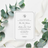 faire-part de mariage de typographie simple