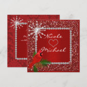 Faire-part de mariage de vacances avec CRISTAL DE  (Devant / Derrière)