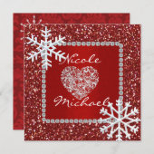 Faire-part de mariage de vacances avec FLICONS DE  (Devant / Derrière)