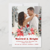 Faire-part de Mariage de vacances Marié et brillan (Devant)