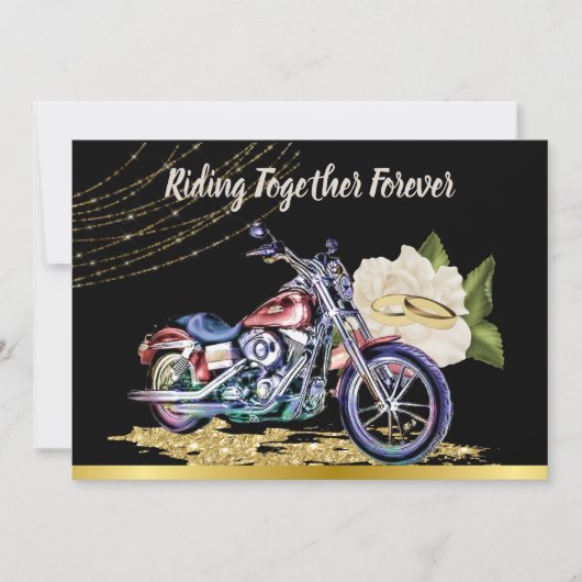 Faire-part de mariage de vélo (Devant)