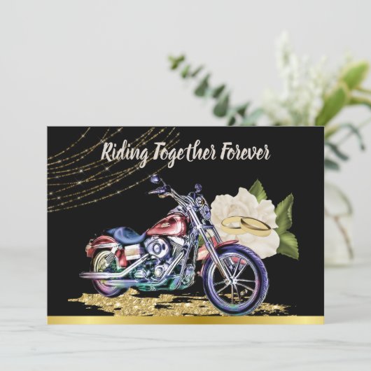 Faire-part de mariage de vélo (Debout devant)