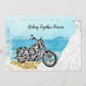 Faire-part de mariage de vélo (Devant / Derrière)