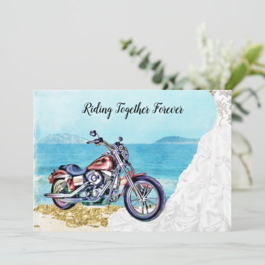 Faire-part de mariage de vélo (Debout devant)