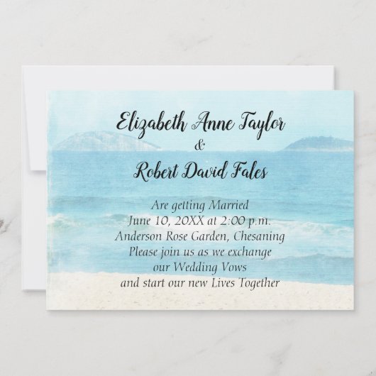 Faire-part de mariage de vélo (Dos)