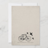 FAIRE-PART DE MARIAGE DE VÉLOS HIPSTER VINTAGE (Dos)