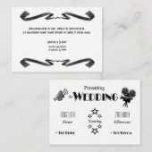 Faire-part de mariage de ventilateur de cinéma con (Devant / Derrière)